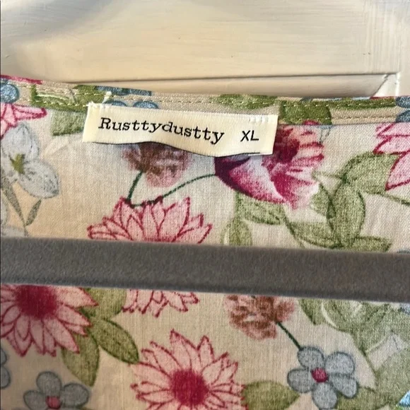 Floral V-Neck Maxi Dress by Rusty Dusty XL - Picture 4 of 5